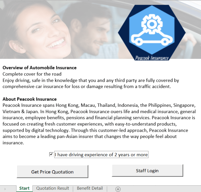 GitHub - devfeefung79/car-insurance-quotating-vba: Auto Insurance ...