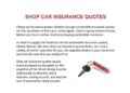 PPT - SHOP CAR INSURANCE QUOTES PowerPoint Presentation, free download ...