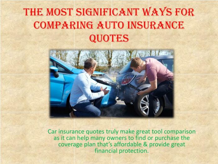 PPT - The Most Significant Ways for Comparing Auto Insurance Quotes ...